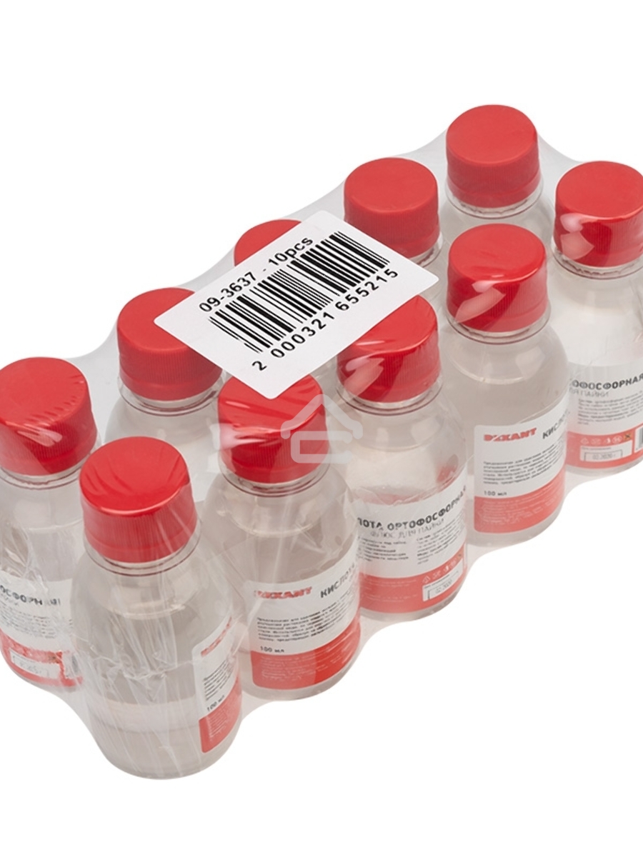 Флюс для пайки Rexant, КИСЛОТА ОРТОФОСФОРНАЯ, 100 мл, флакон