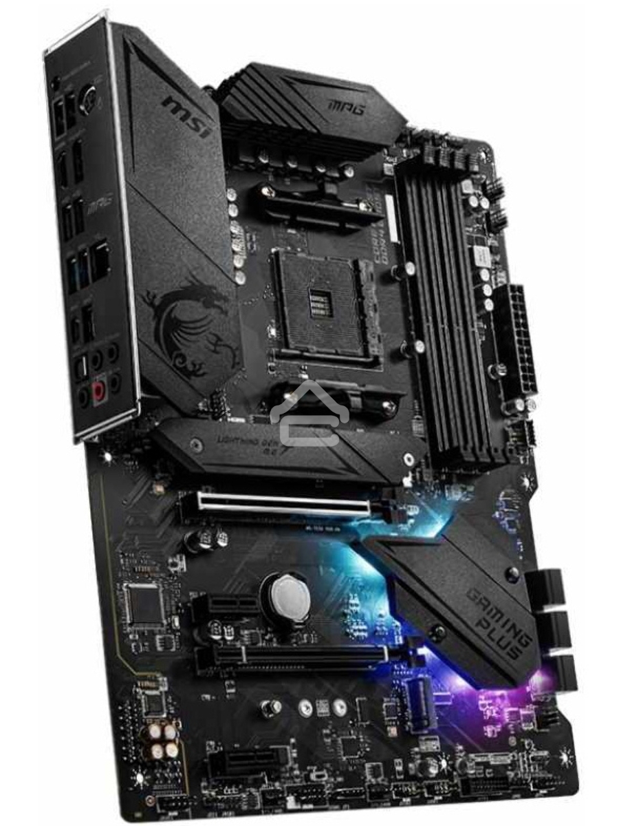 Материнская плата MSI MPG B550 GAMING PLUS, AM4, AMD B550, 4xDDR4, 6xSATA, 2xM.2, 1xPCI-E 4.0 x16, 1xPCI-E 3.0 x4, 2xPCI-E x1, 1xHDMI, 1xDP, 1x 1Gb LAN, 4xUSB-A 2.0, 2xUSB-A 3.2 Gen 1, 1xUSB-A 3.2 Gen 2, 1xUSB-C 3.2 Gen 2, 5x3.5 мм, 7.1, ATX