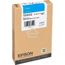 Картридж струйный Epson T6032 (C13T603200) голубой (220 мл) для Stylus 7800, 7880, 9800, 9880