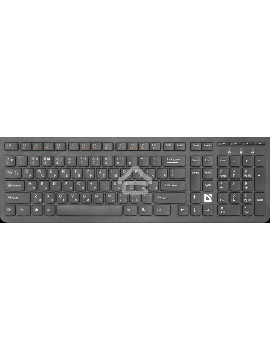 Клавиатура Defender ULTRAMATE SM-535 RU беспроводная USB, радиоканал, черный