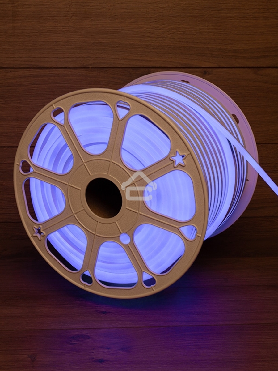 Гибкий неон LED SMD 8х16 мм, синий, 120 LED/м