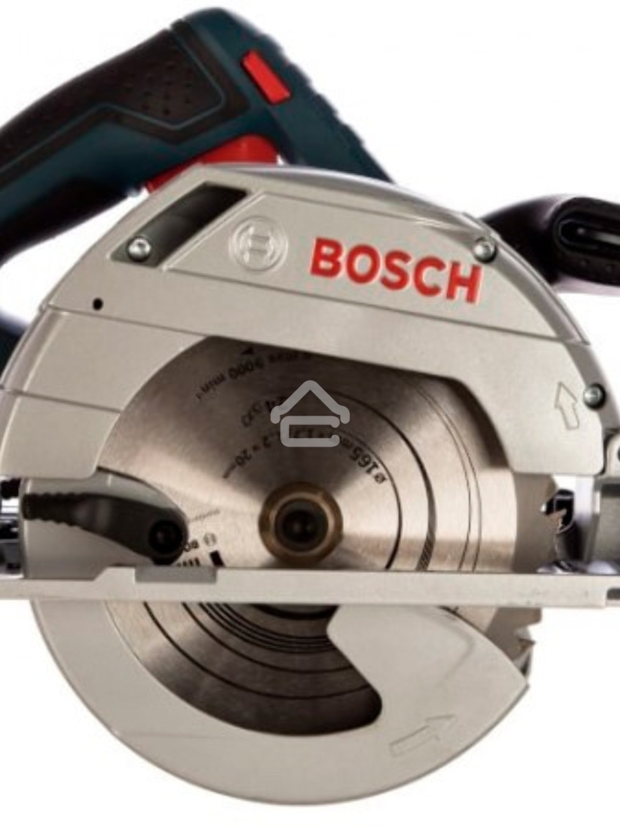 Пила циркулярная BOSCH GKS 55+ GCE (0.601.682.100)1350Вт 2100-4700об/мин 90°/45°- 63/47мм 3.8кг