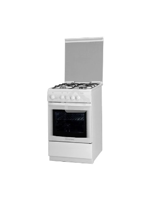 Газовая плита Deluxe ELECTRONICS 506040.05г(кр) ШхГхВ 50x60x85,термометр, система газ-контроль духового шкафа.белая
