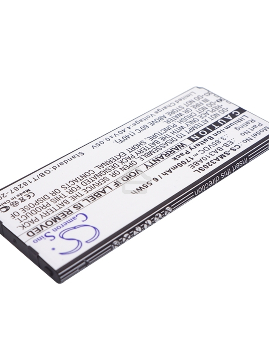 Аккумулятор CameronSinoCS-SMA320SL EB-BA310ABE для Samsung Galaxy A3 (2016) SM-A3103.85V / 1700mAh / 6.55Wh