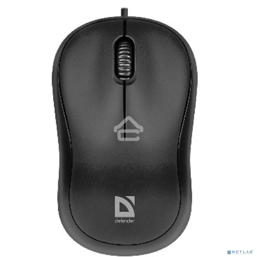 Мышь проводная Defender Patch MS-759 черный, 1000 dpi, USB, кнопки - 3