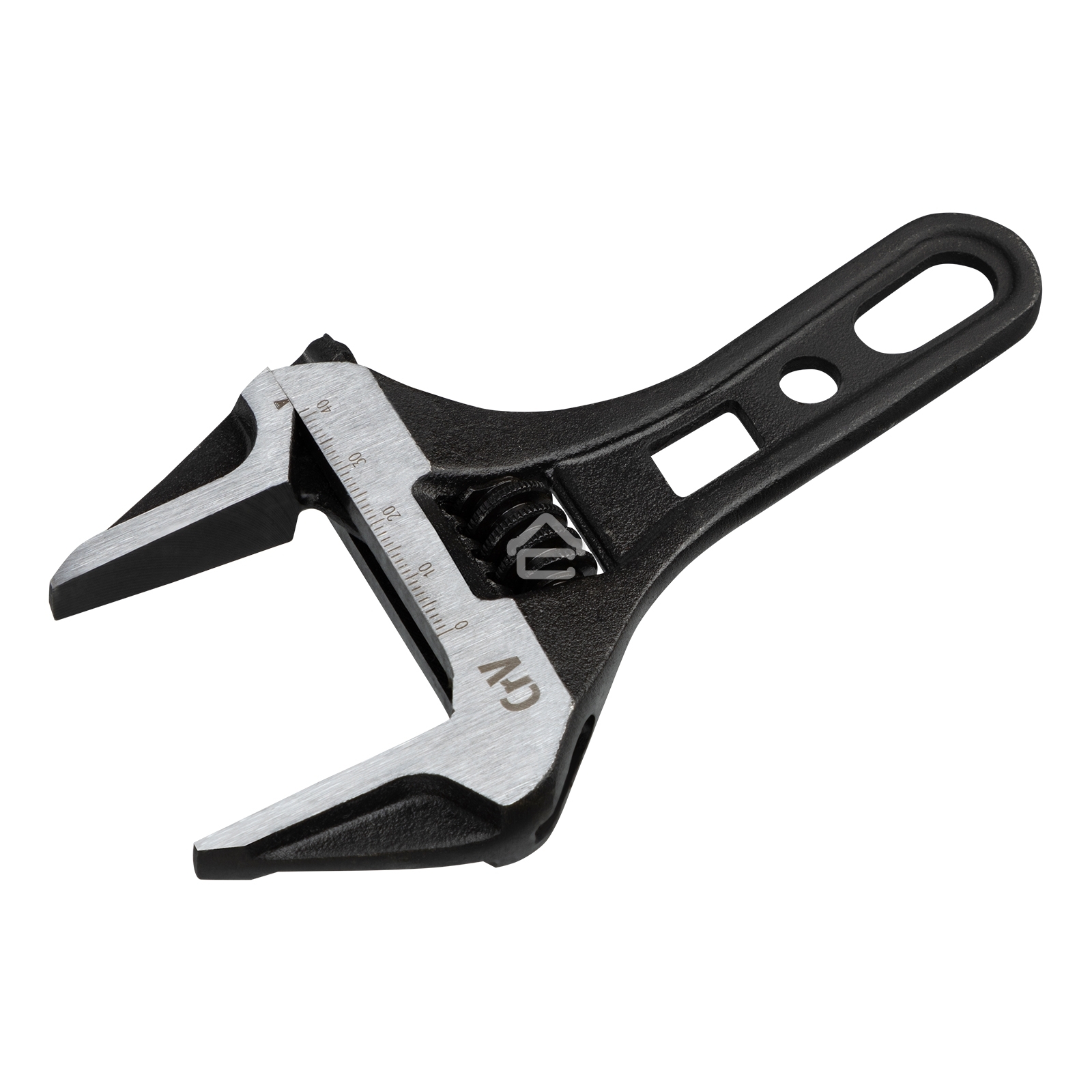 Ключ разводной Denzel 155 мм, CrV, кованый, укороченная рукоятка