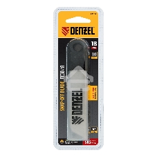 Лезвия Denzel 18 мм, сталь SK5 - 0,5 мм, многосегментные, 10 шт.