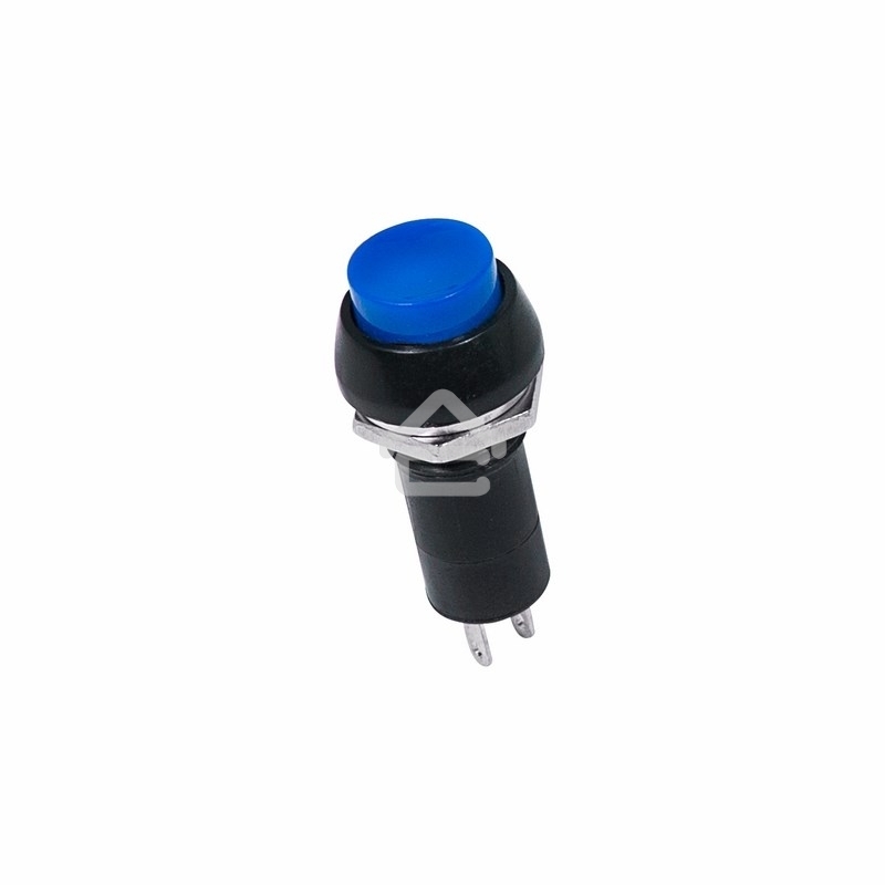 Выключатель-кнопка 250V 1А (2с) ON-OFF синяя Rexant