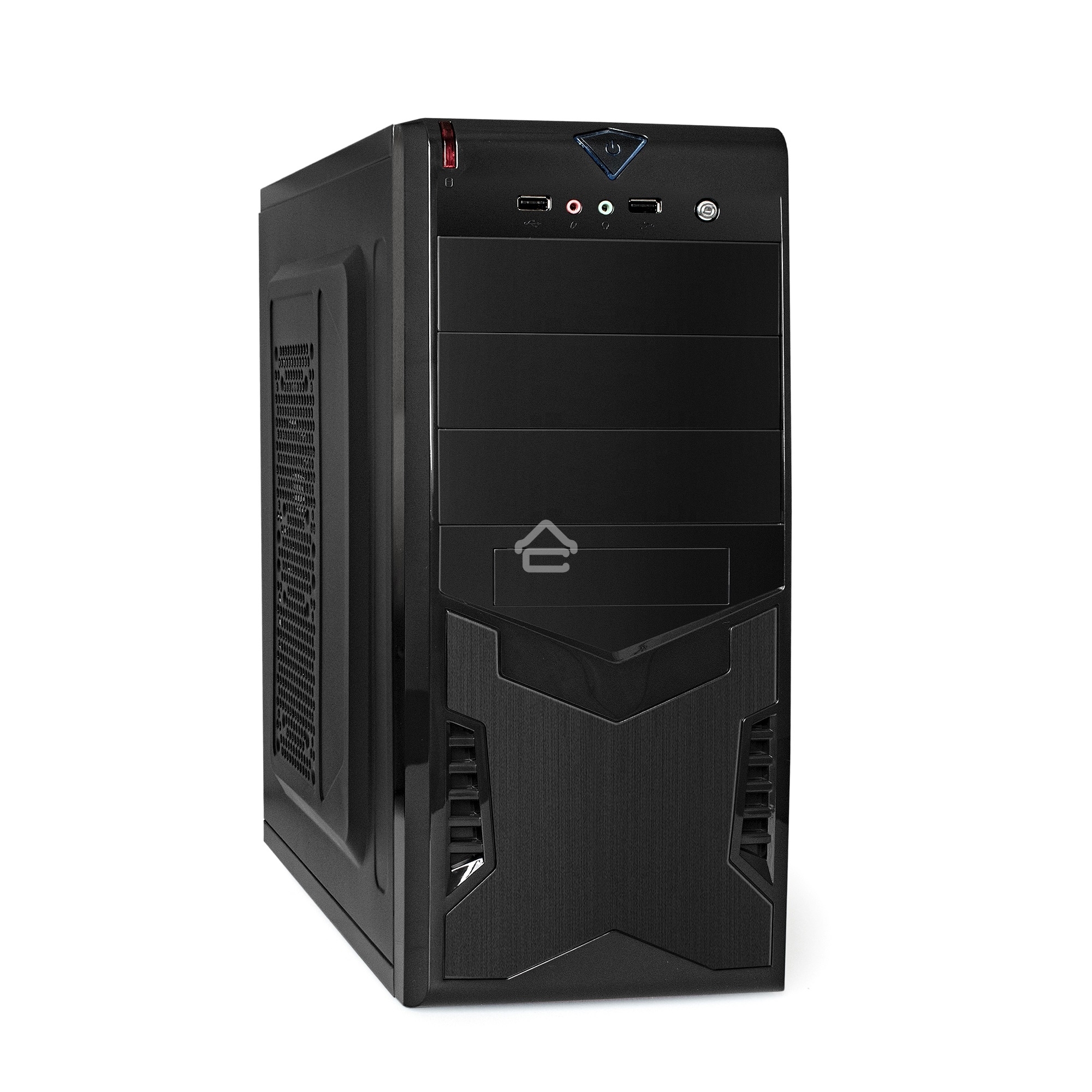 Компьютерный корпус Exegate EX261449RUS Miditower CP-601 Black, ATX, <CP400W, 80mm>, 2*USB, Audio