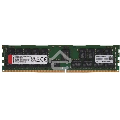 Оперативная память Kingston, DDR4, 32GB (1x32GB), 3200MHz, CL22, ECC, RDIMM