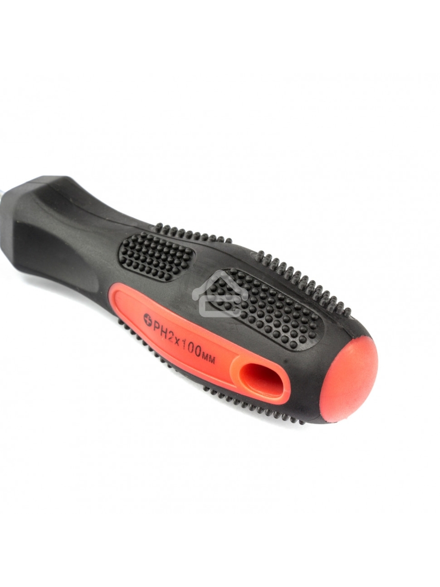 Отвертка Anti-Slip, PH2 х 100 мм, CrV, двухкомп. рукоятка Matrix
