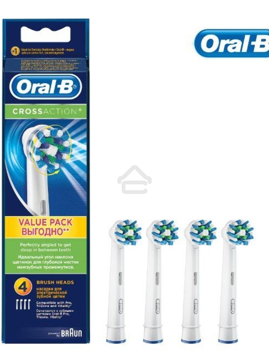 Насадка для зубной щетки ORAL-B EB50-4 WHITE