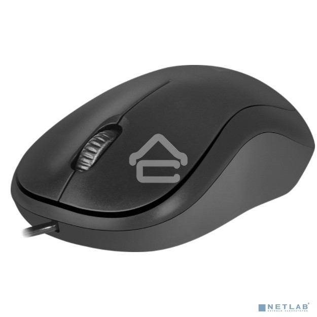 Мышь проводная Defender Patch MS-759 черный, 1000 dpi, USB, кнопки - 3