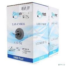Кабель SkyNet Premium UTP indoor 2x2x0,51, медный, FLUKE TEST, кат.5e, однож., 305 м, box, серый