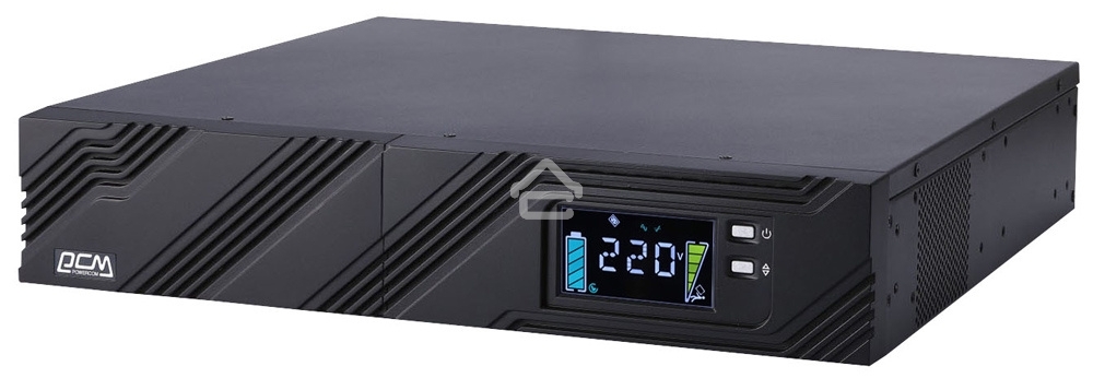 Источник бесперебойного питания Powercom Smart King Pro+ SPR-1000 LCD 800Вт 1000ВА черный