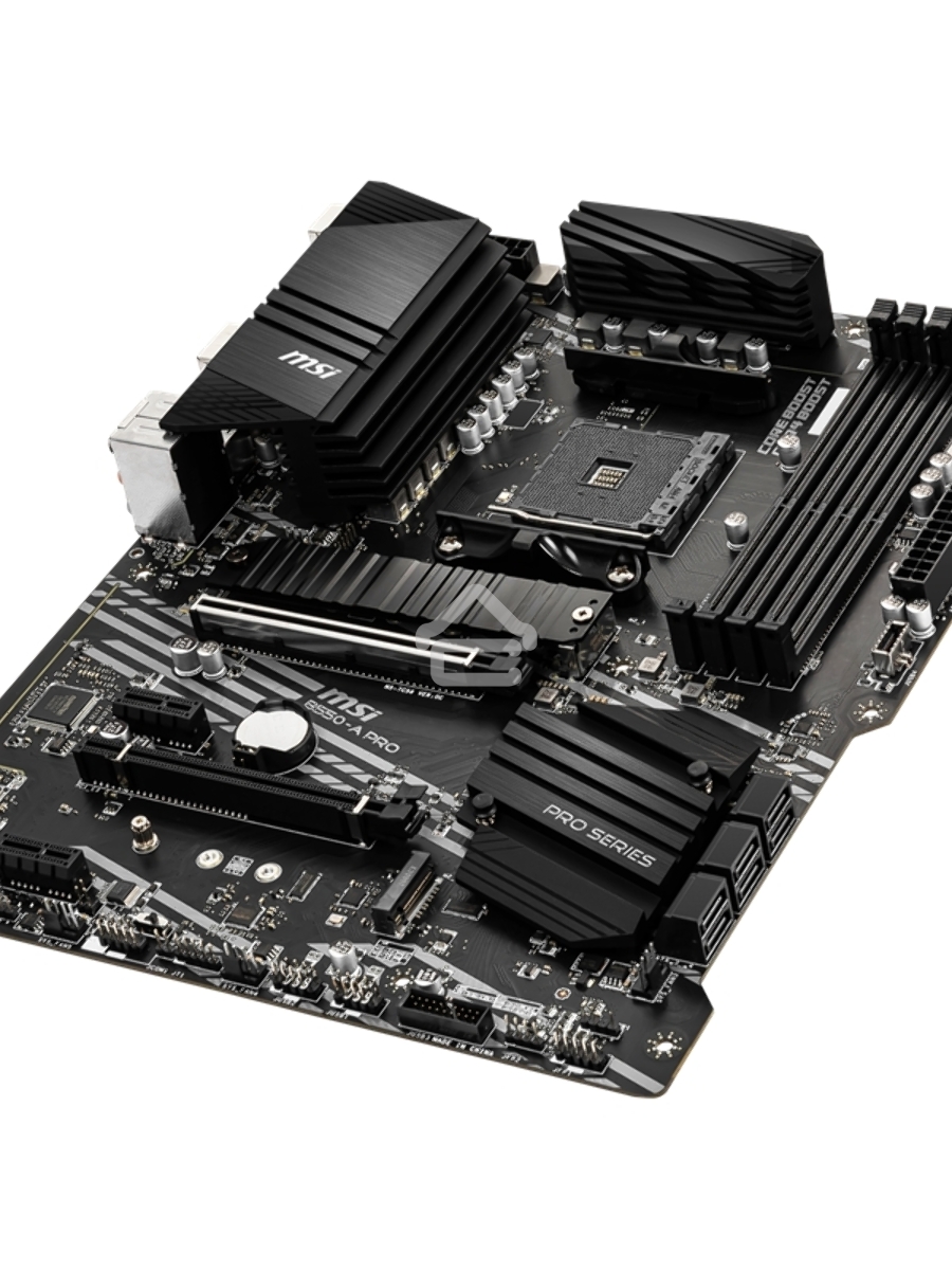 Материнская плата MSI B550-A PRO, AM4, AMD B550, 4xDDR4, 6xSATA, 2xM.2, 1xPCI-E 4.0 x16, 1xPCI-E 3.0 x16, 2xPCI-E x1, 1xHDMI, 1xDP, 1x 1Gb LAN, 4xUSB-A 2.0, 2xUSB-A 3.2 Gen 1, 1xUSB-A 3.2 Gen 2, 1xUSB-C 3.2 Gen 2, 6x3.5 мм, 7.1, ATX