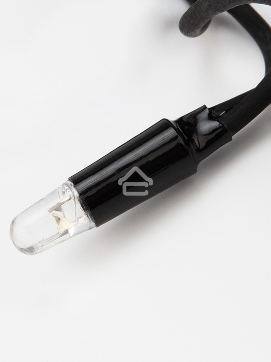 Гирлянда модульная «Дюраплей LED» 10 м, 200 LED, черный каучук, цвет свечения белый с эффектом мерцания NEON-NIGHT