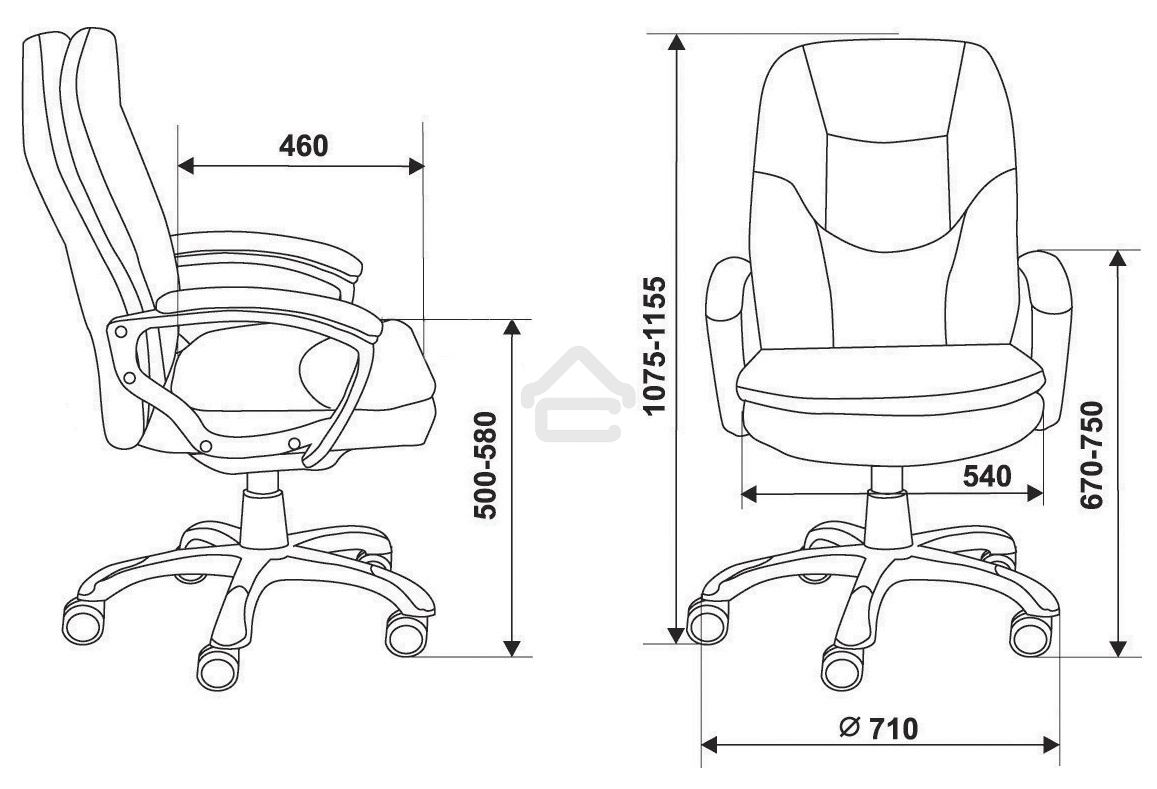 Кресло руководителя Бюрократ CH-868N Boroko-37 коричневый, искусственная кожа, крестовина пластик