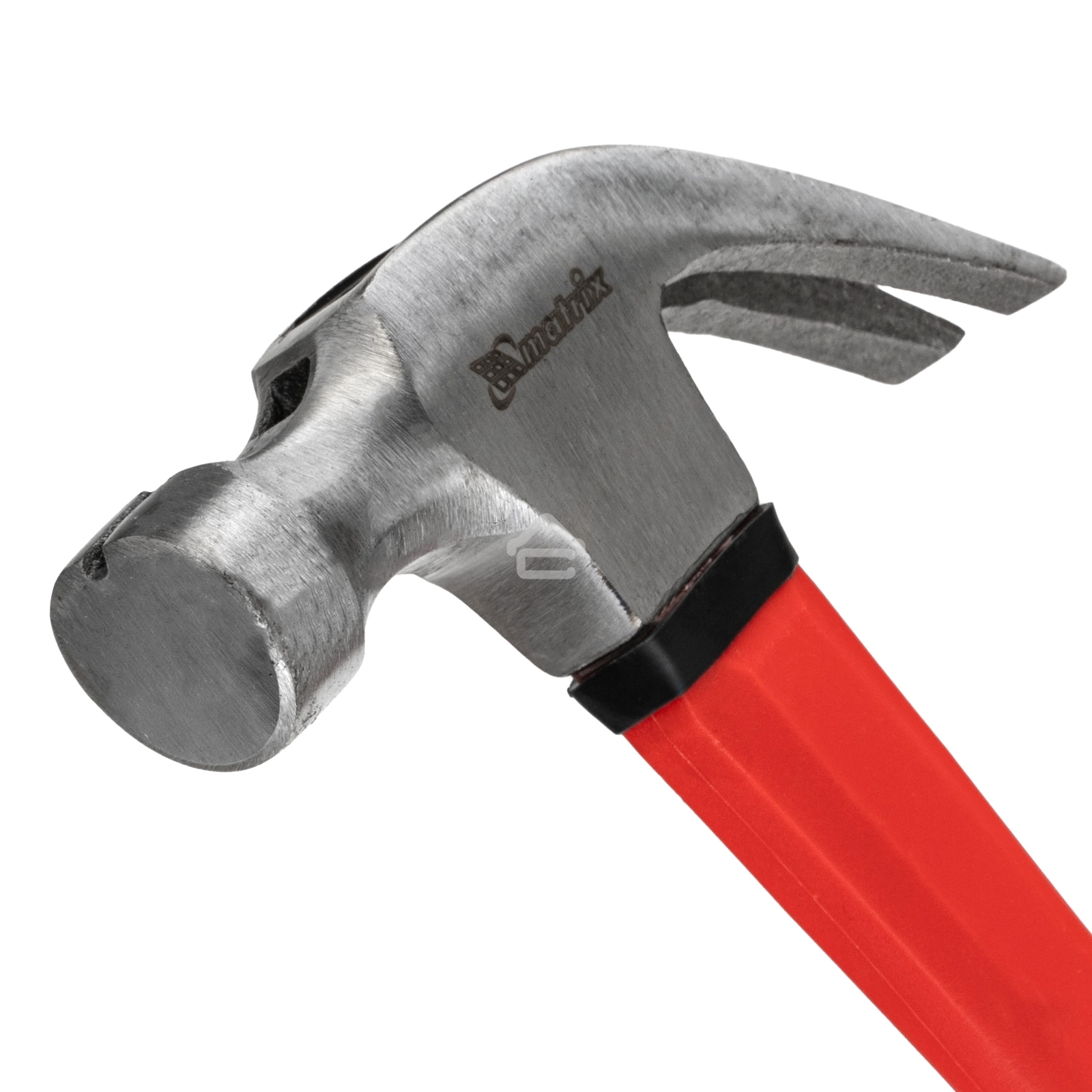 Молоток-гвоздодер Matrix ''optimal'' 450 г, боек c магнитом, фибергласовая обрезиненная рукоятка