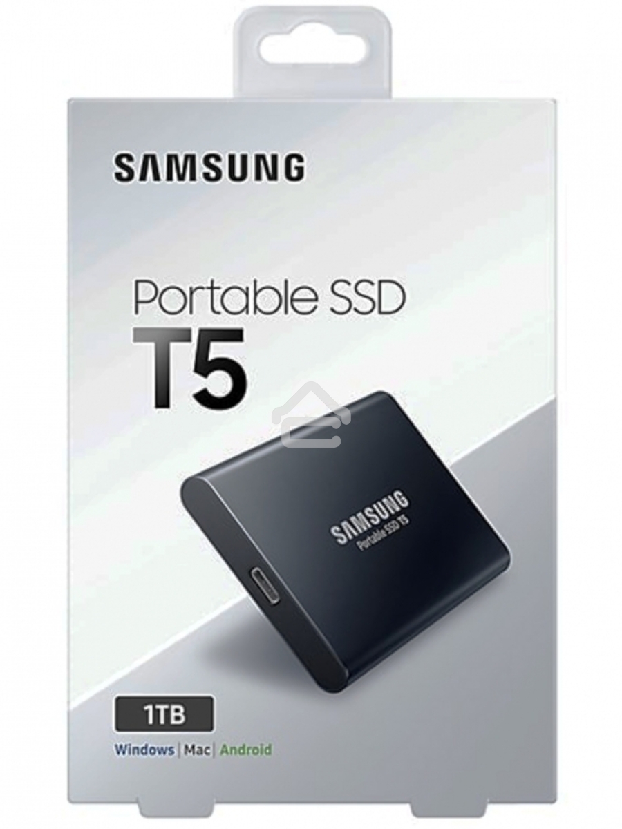 Внешний твердотельный накопитель SSD 1TB Samsung T5 (Up to 540Mb/s, USB 3.1 Type-C) (MU-PA1T0B/WW)