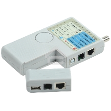 Тестер для витой пары ITK 4в1 RJ45/RJ11/BNC/USB с элем. пит.