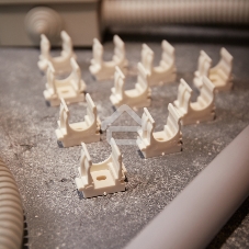 Крепеж-клипса для монтажного пистолета Ø 16 мм, белая (100 шт/уп) Rexant