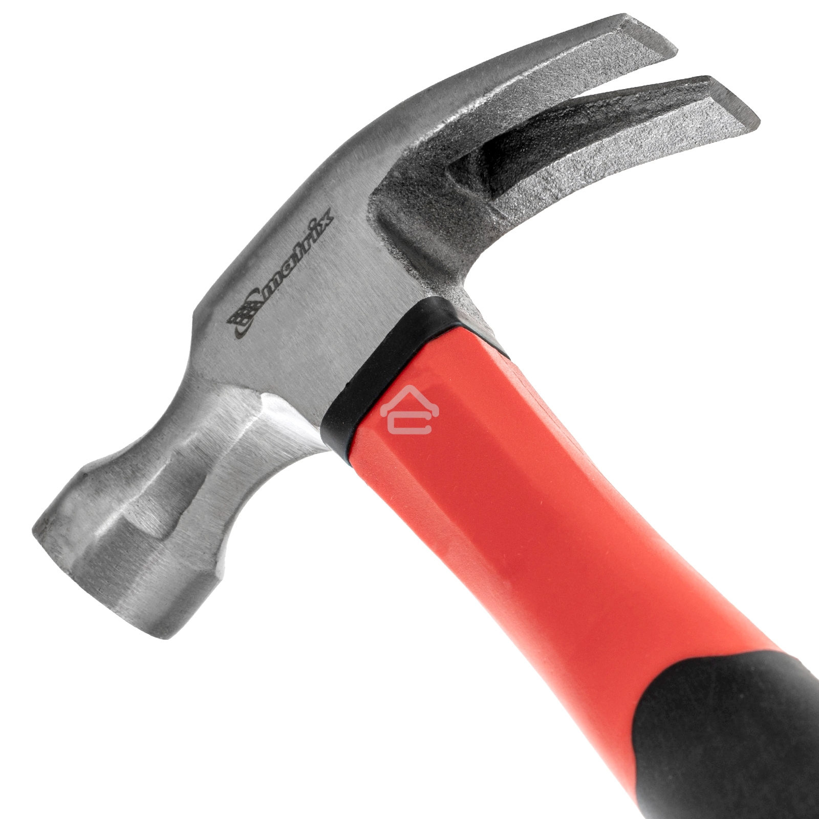 Молоток-гвоздодер Matrix ''optimal'' 450 г, боек c магнитом, фибергласовая обрезиненная рукоятка