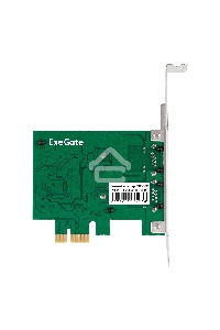 Сетевой адаптер ExeGate EXE-562 (PCI-E x1 v2.0, 2xRJ45, UTP 10/100/1000Mbps, Realtek Chipset RTL8111F)