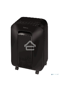 Шредер Fellowes PowerShred LX200 черный (секр.P-4)/перекрестный/12лист./22лтр./скрепки/скобы/пл.карты