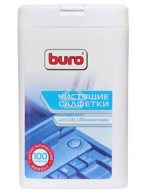 Салфетки Buro BU-tft для экранов ЖК мониторов туба 100шт влажных