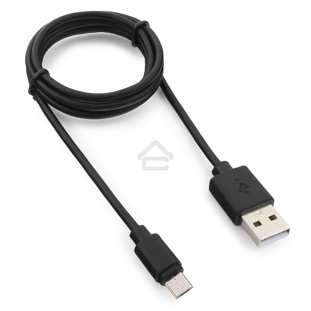 Кабель Гарнизон Кабель USB 2.0 Pro, AM/microBM 5P, 1м, черный, пакет (GCC-mUSB2-AMBM-1M)