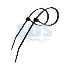 Хомут-стяжка кабельная нейлоновая Rexant 100x2,5 мм, черная, упаковка 100 шт.