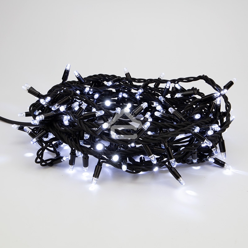 Гирлянда модульная «Дюраплей LED» 10 м, 200 LED, черный каучук, цвет свечения белый NEON-NIGHT