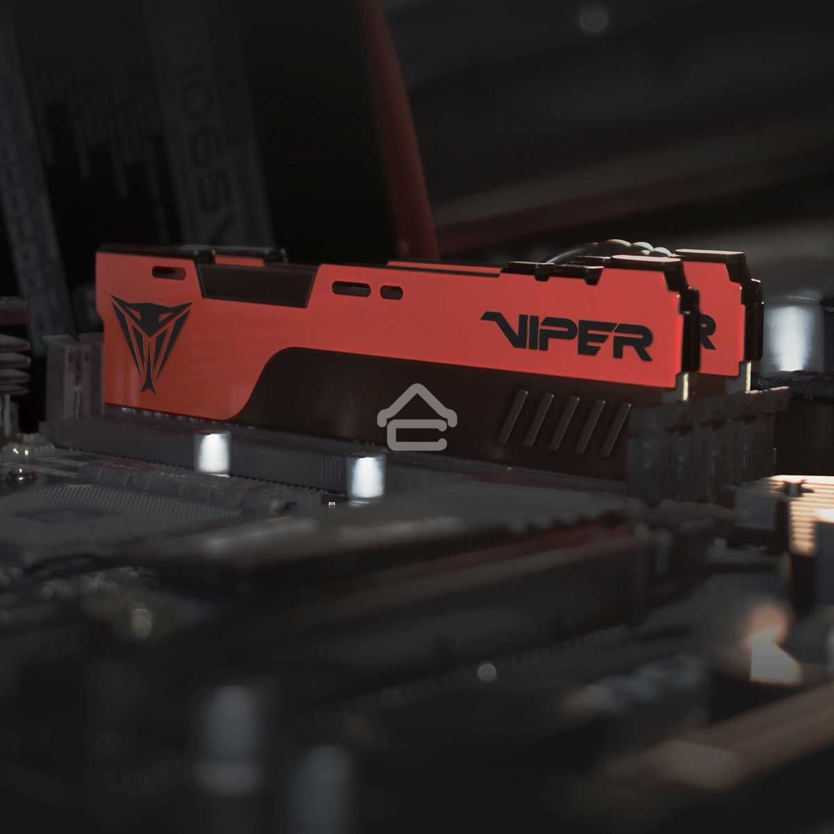 Оперативная память Patriot Viper Elite II, DDR4, 16Gb (1x16 Gb), 4000 MHz, CL20, DIMM, радиатор, красный, черный