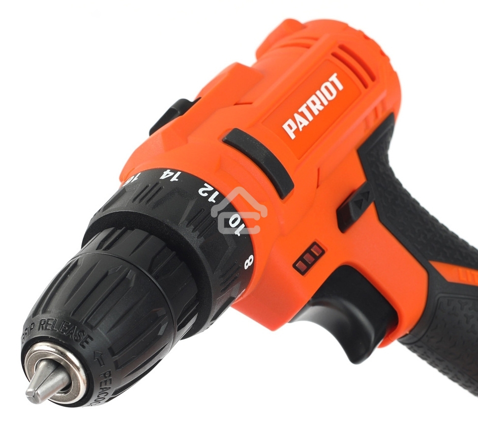 Дрель-шуруповерт Patriot BR 187UES, Аккумуляторная, 18В, 2 АКБ, Кейс