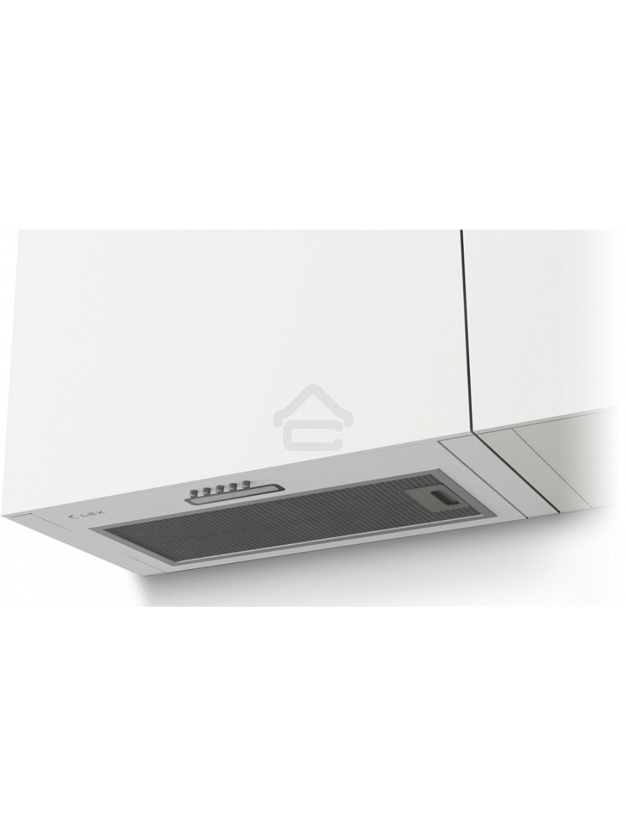 Вытяжка встраиваемая LEX GS Bloc LIGHT 600 белый управление: кнопочное (1 мотор)