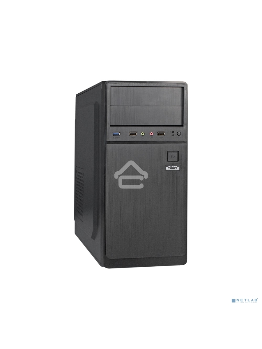 Корпус Miditower ExeGate XP-402U Black, ATX, <XP450, Black,120mm>, 2*USB+1*USB3.0, Audio