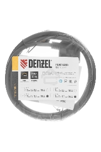 Шнур сетевой Energy Series, ПВС, 1,5 м, 3х1,5 мм, с неразборной вилкой, черный Denzel