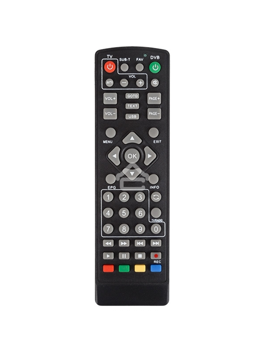 Пульт универсальный Rexant для DVB-T2 с функцией управления телевизором (RX-DVB-014)