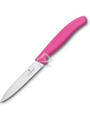 Нож Victorinox для очистки овощей, лезвие 10 см, розовый