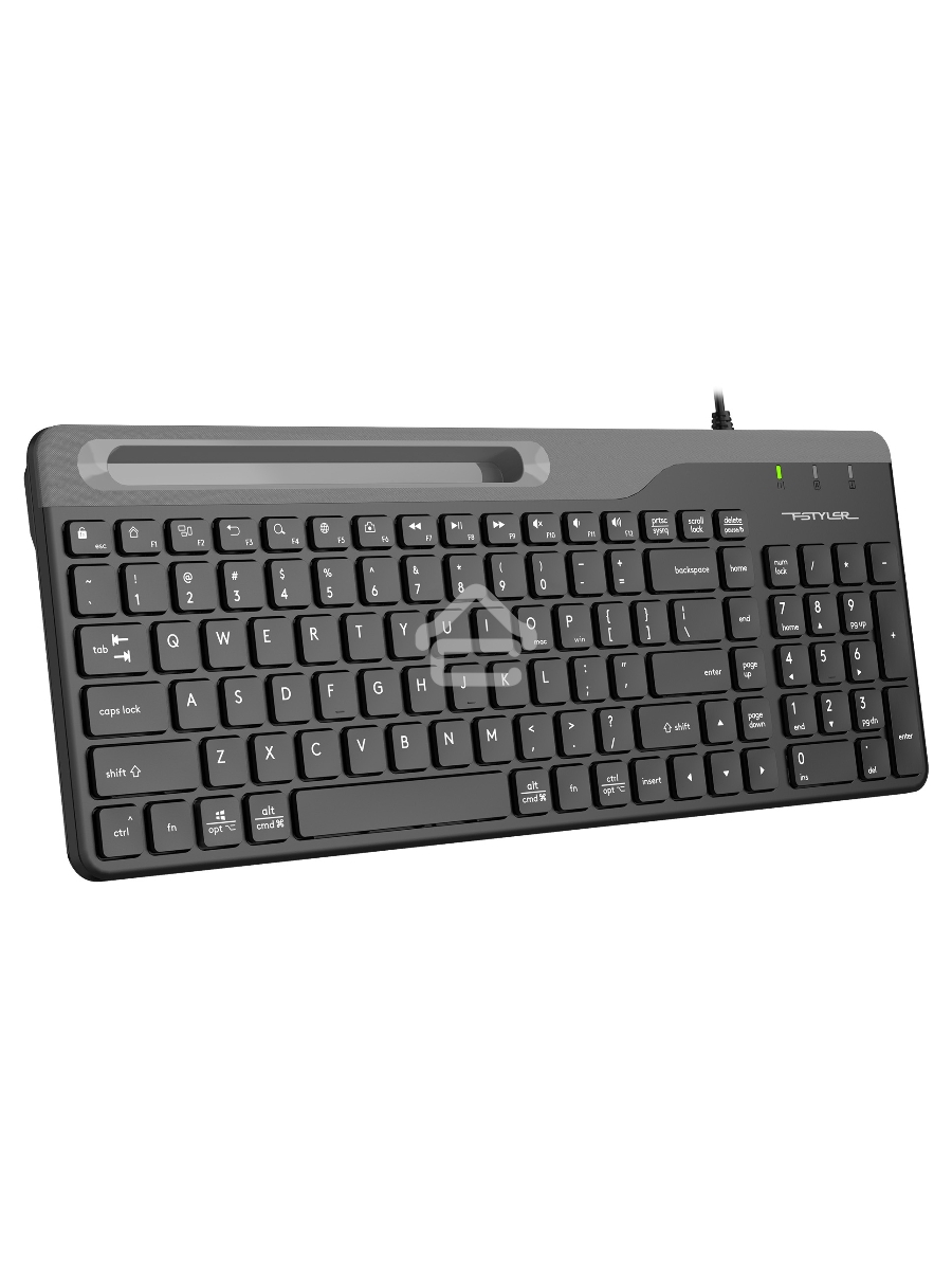 Клавиатура A4Tech Fstyler FK25 проводная, USB, черный/серый