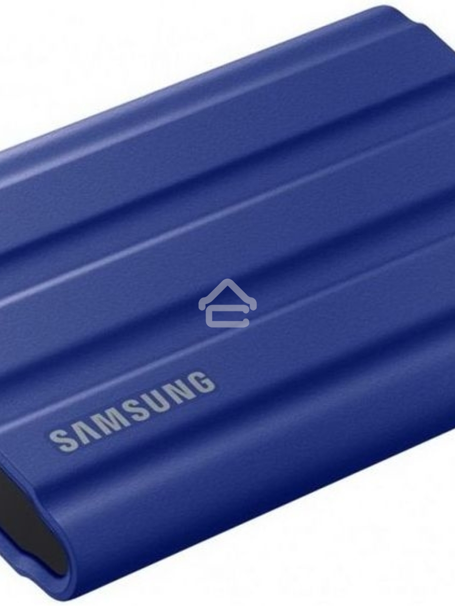 Накопитель Samsung External SSD T7 Shield, 2TB, Type C-to-C/A, USB 3.2 Gen2, R/W 1050/1000MB/s, IP65, 88x59x13mm, 98g, Blue (12 мес.)