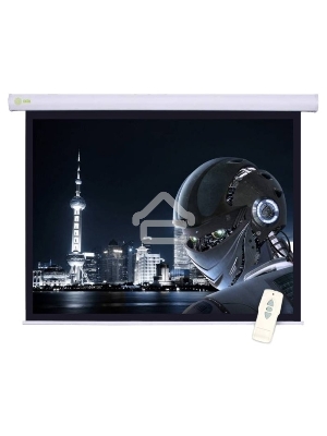 Экран Cactus 124.5x221см Motoscreen CS-PSM-124x221 16:9 настенно-потолочный рулонный белый (моторизованный привод)