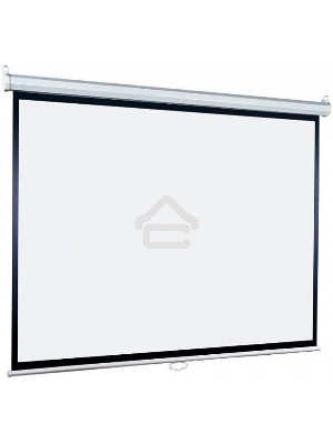 Настенный экран Lumien Eco Picture [LEP-100106]  127х127см (рабочая область 121х121 см) Matte White восьмигранный корпус, возможность потолочн./настенного крепления, уровень в комплекте, 1:1 (треугольная упаковка)