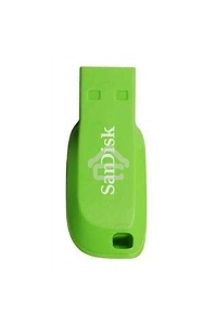 Флеш диск 16GB SanDisk CZ50 Cruzer Blade, USB 2.0, Green