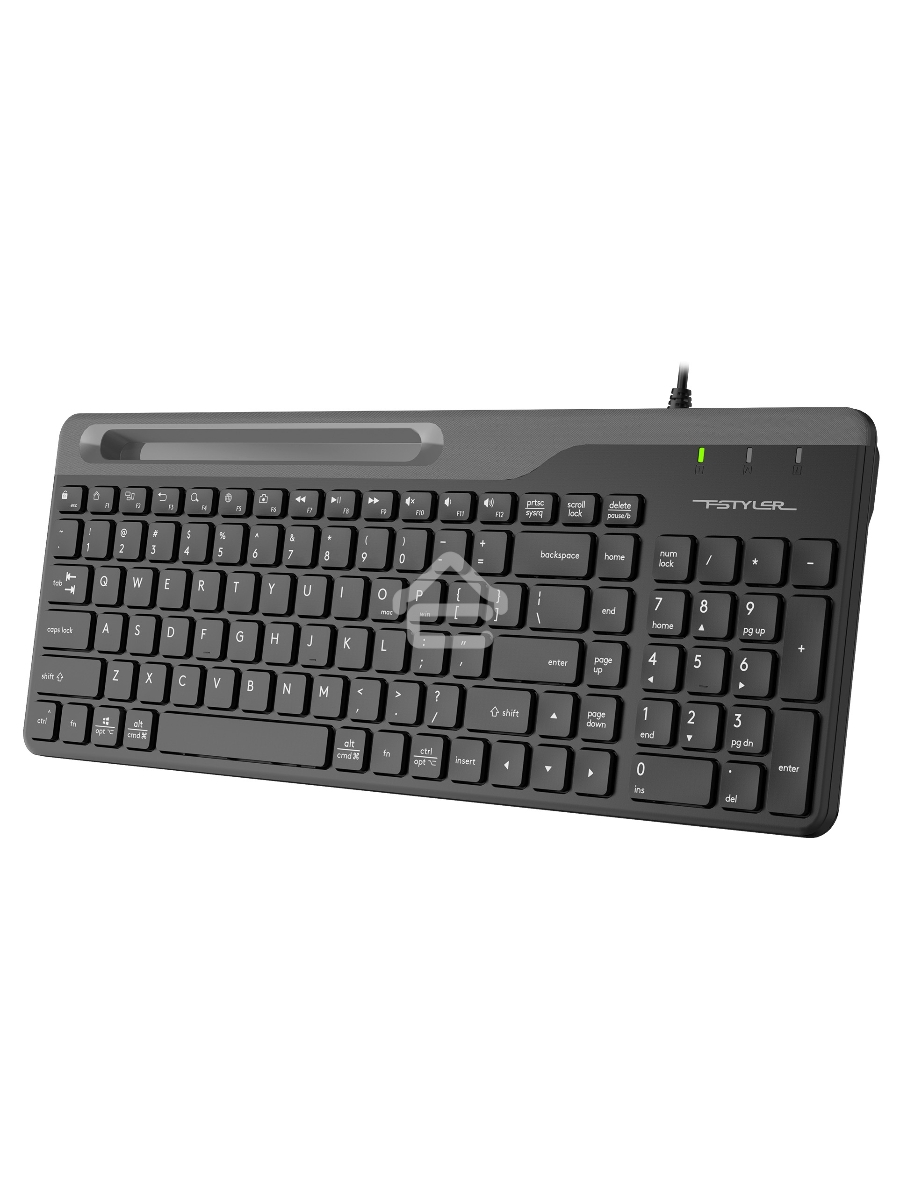Клавиатура A4Tech Fstyler FK25 проводная, USB, черный/серый