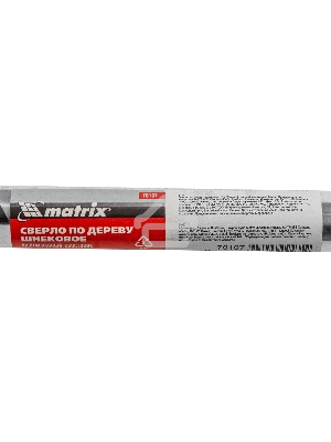 Сверло по дереву шнековое, 18 х 230 мм, 6-гранный хвостовик  Matrix