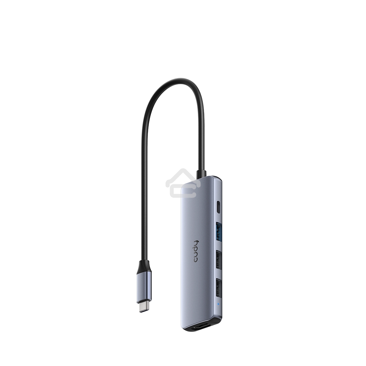 USB-концентратор CUDY 5-IN-1 USB-C Hub with 4K HDMI