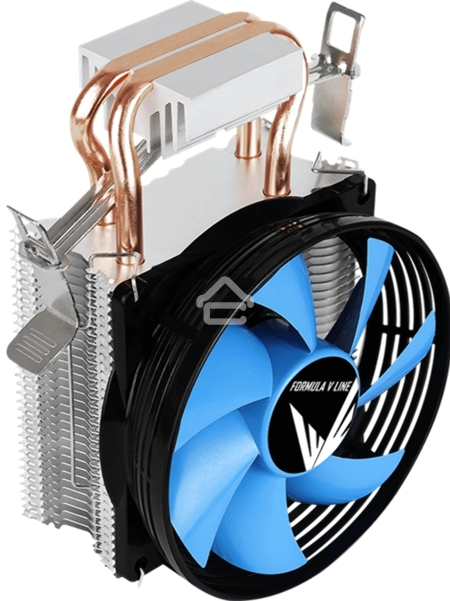 Кулер для процессора AeroCool / Formula Verkho 2 серебристый, 90 мм, алюминий/медь, 2000 об/мин, 25 дБ, 4 pin, 110 Вт, 125 мм