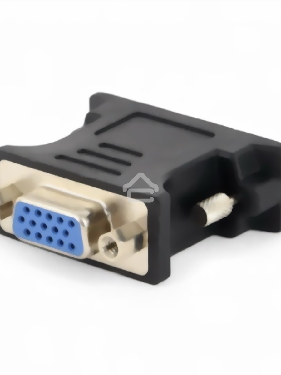 Переходник DVI-VGA Cablexpert A-DVI-VGA-BK, 29M/15F, черный, пакет